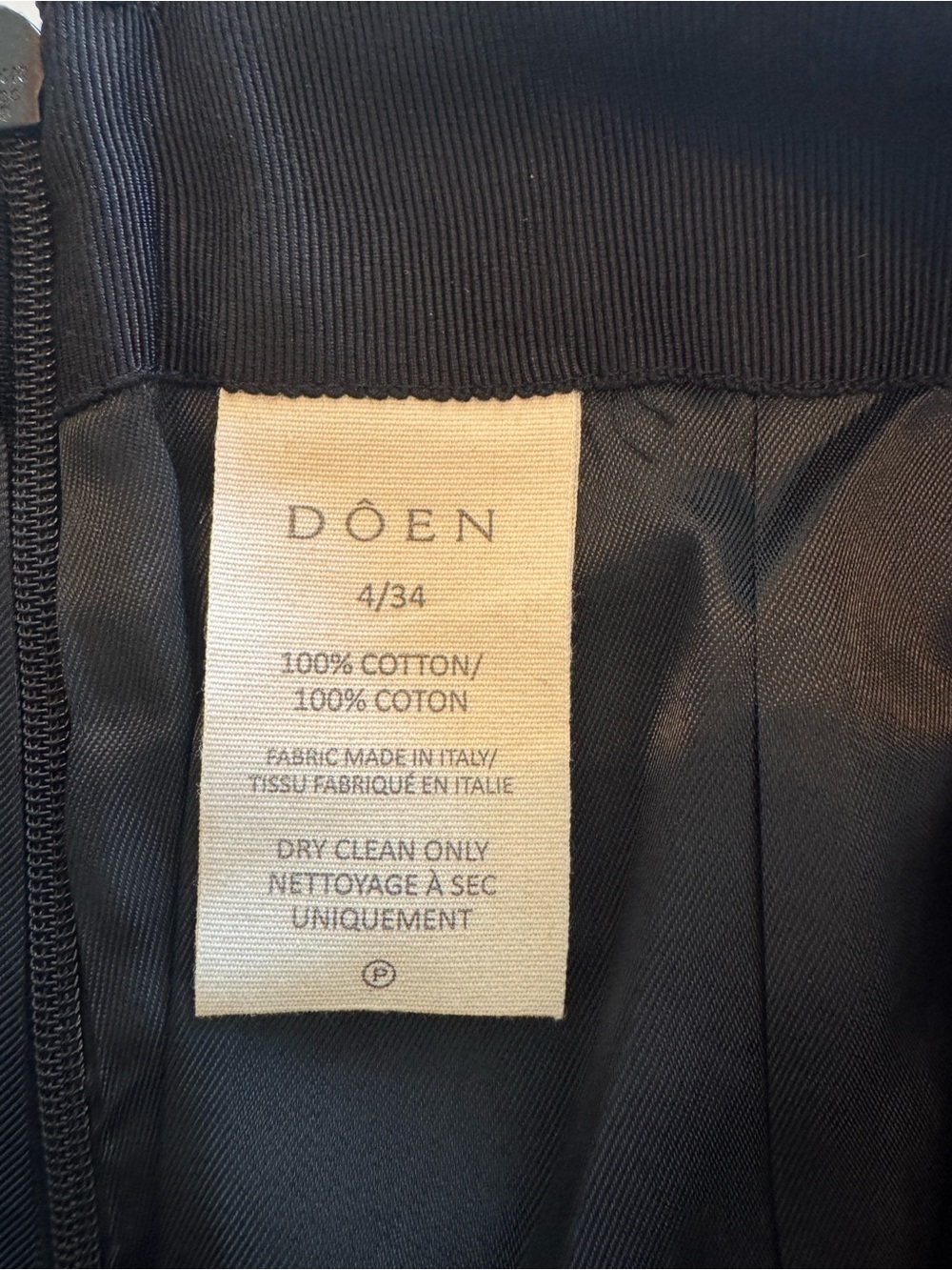 Doen Heirloom Fillipa with front bow Mini skirt Women's 100% cotton. Size 4 - Picture 8 of 8